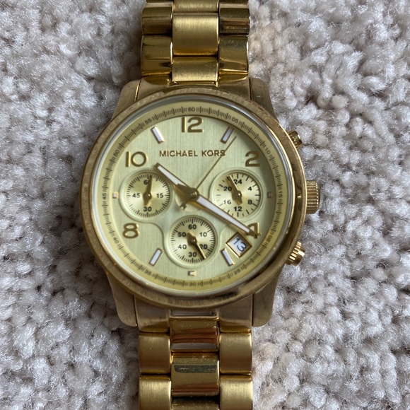 Michael Kors Accessories - MIchael Kors Gold Chronograph Women’s Watch